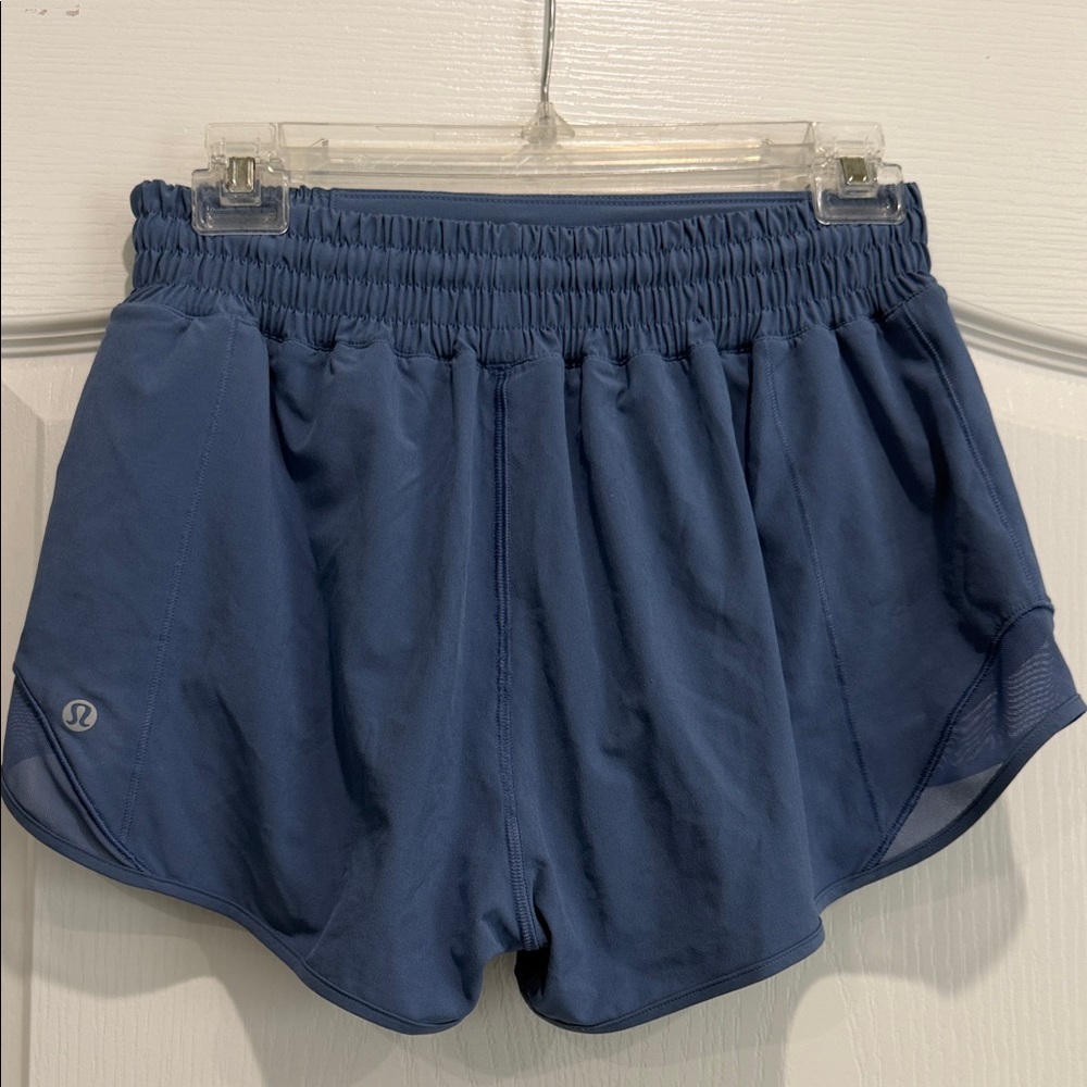 Lululemon hotty hot high rise lined short 2.5 Oasis blue 6